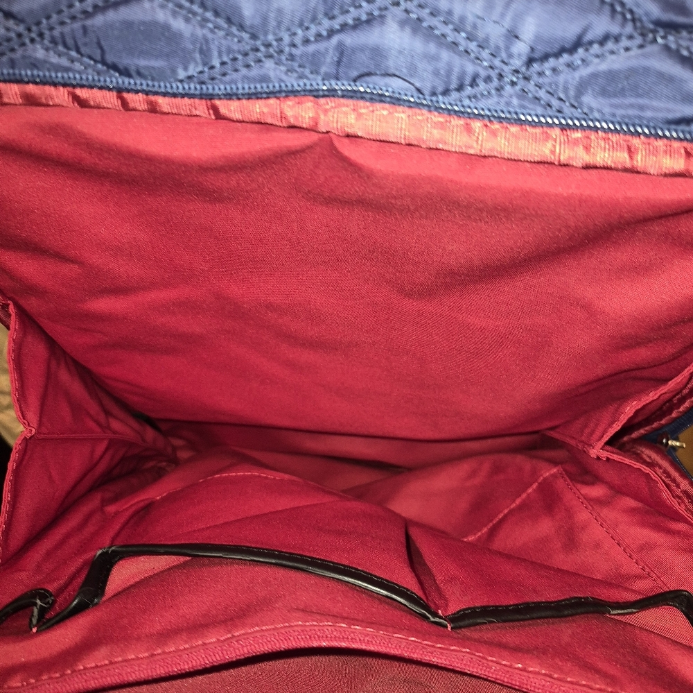 Knomo London Quilted Labtop Backpack, BLUE - Picture 7 of 13